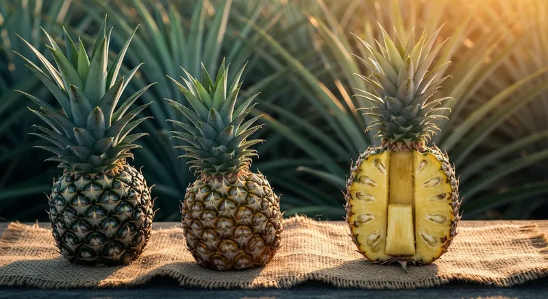 Capa do guia de compra de muda de Abacaxi (Ananas comosus): Abacaxi: filhote