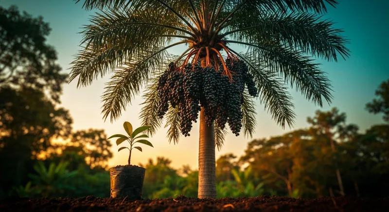 Capa do guia de compra de muda de Bacaba (Oenocarpus bacaba): Bacaba ou açaí