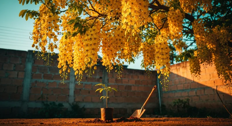 Capa do guia de compra de muda de Cassia Imperial (Cassia fistula): Cássia Imperial vale a pena
