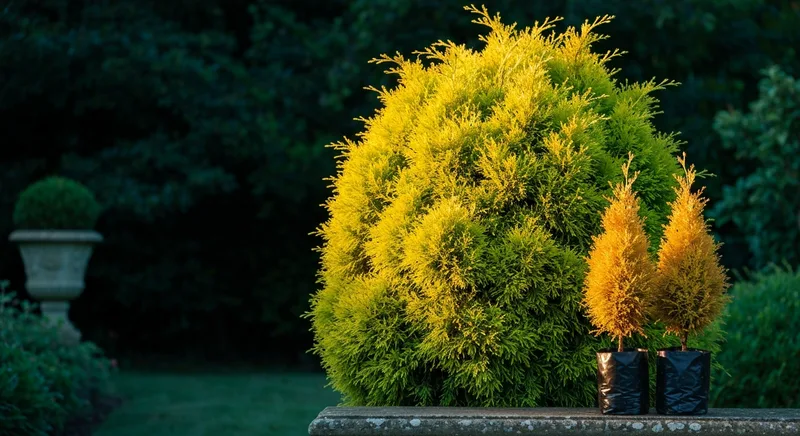 Capa do guia de compra de muda de Cipreste Dourado (Cupressus macrocarpa): Cipreste Dourado