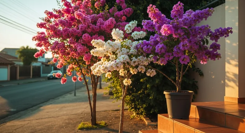 Capa do guia de compra de muda de Extremosa (Lagerstroemia indica): Extremosa rosa