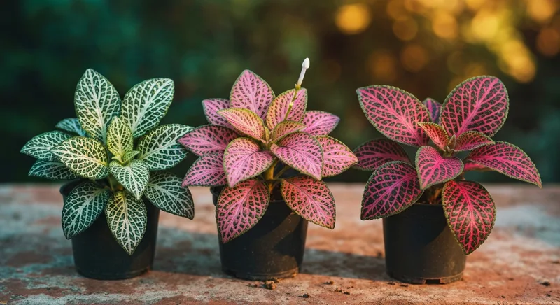 Capa do guia de compra de muda de Fitonia (Fittonia albivenis): Fitônia tem flor