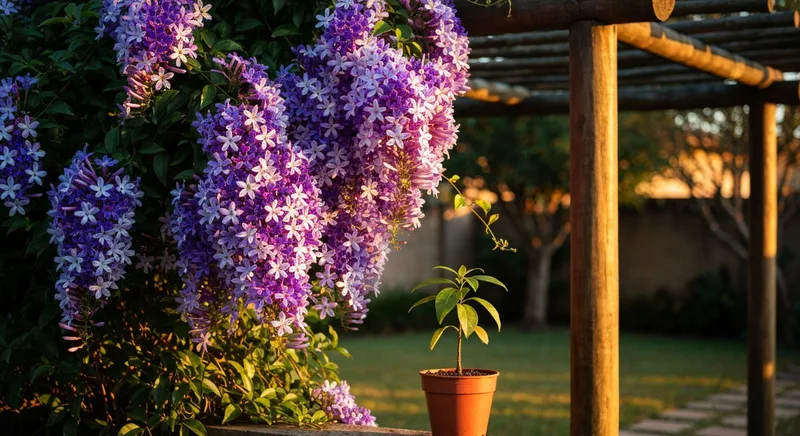 Capa do guia de compra de muda de Flor De Sao Miguel (Petrea volubilis): Flor de São Miguel