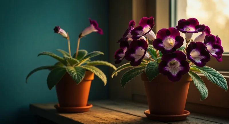 Capa do guia de compra de muda de Gloxinia (Sinningia speciosa): Gloxínia