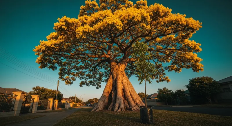 Capa do guia de compra de muda de Guapuruvu (Schizolobium parahyba): Guapuruvu vale a pena