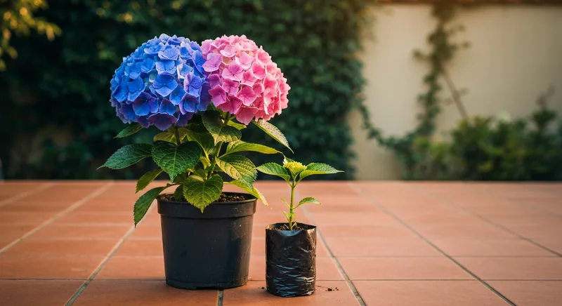 Capa do guia de compra de muda de Hortensia (Hydrangea macrophylla): Hortênsia
