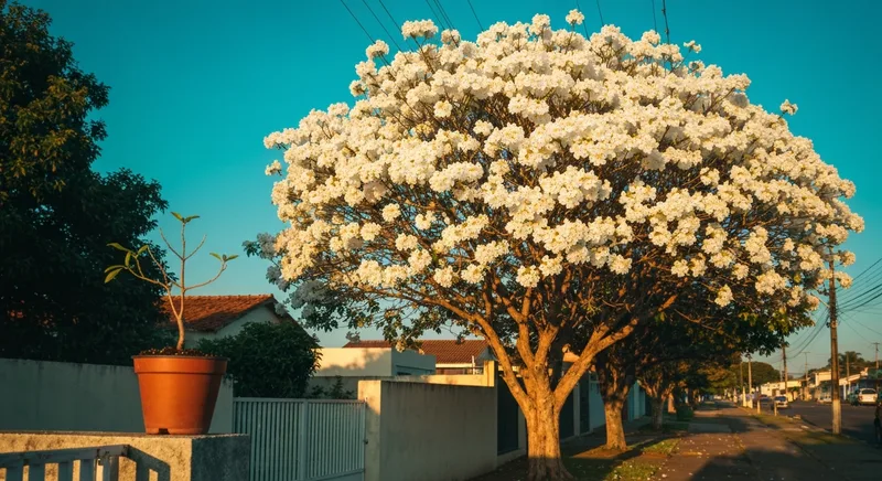 Capa do guia de compra de muda de Ipe Branco (Tabebuia roseoalba): Ipê Branco