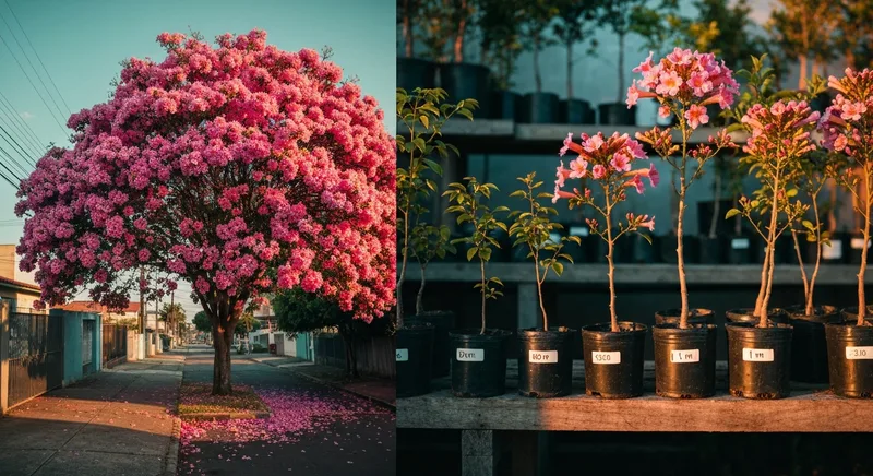 Capa do guia de compra de muda de Ipe Rosa (Handroanthus heptaphyllus): Ipê Rosa