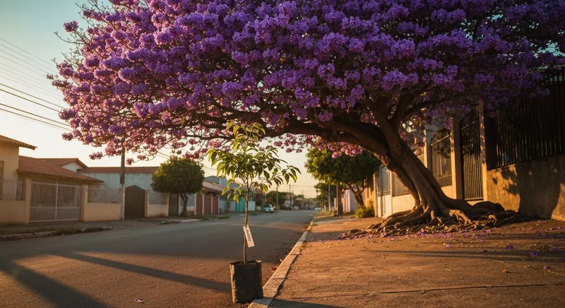 Capa do guia de compra de muda de Ipe Roxo (Handroanthus impetiginosus): Ipê-roxo