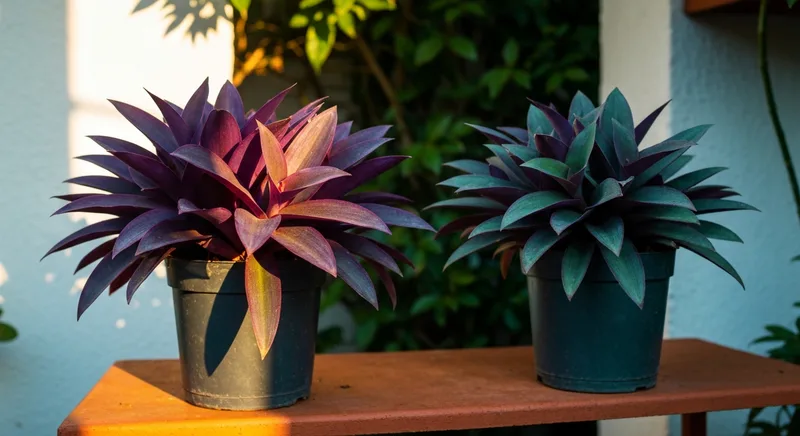 Capa do guia de compra de muda de Lambari Roxo (Tradescantia pallida): Lambari-roxo ou Zebrina
