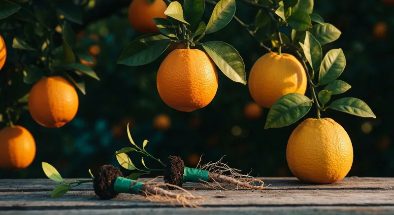 Capa do guia de compra de muda de Laranja Valencia (Citrus sinensis): Laranja Valência