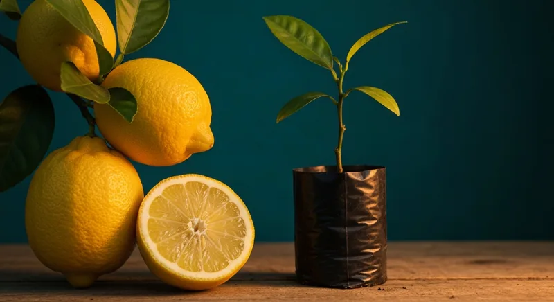 Capa do guia de compra de muda de Limao Siciliano (Citrus limon): Limão Siciliano: enxertada ou pé-franco