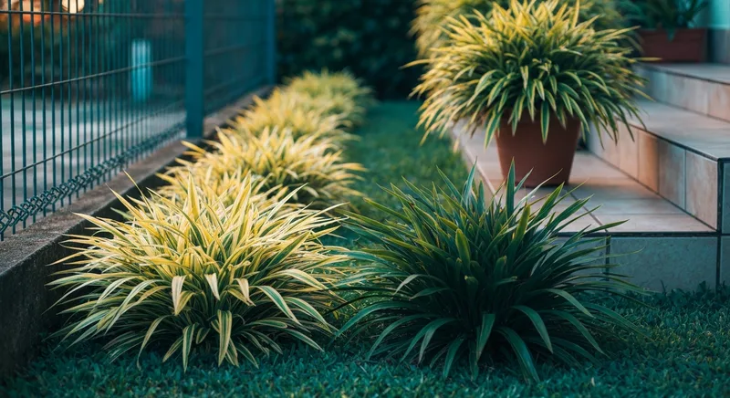 Capa do guia de compra de muda de Liriope Variegata (Liriope muscari): Liríope-variegata ou Spicata