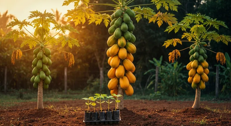 Capa do guia de compra de muda de Mamao (Carica papaya): Mamão