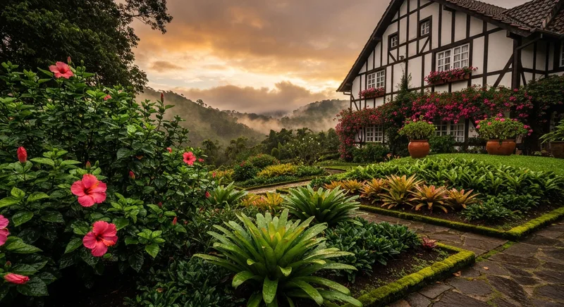 Paisagismo e jardim em Blumenau: O que plantar em Blumenau: o guia do jardim que sobrevive à umidade do Vale do Itajaí