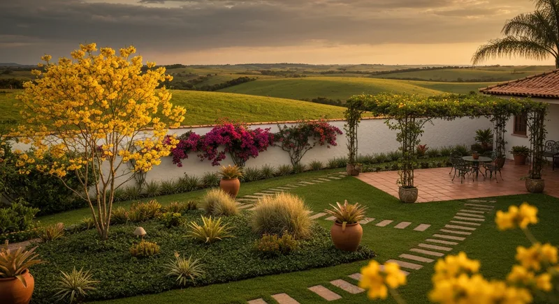 Paisagismo e jardim em Uberaba: O que plantar em Uberaba: o guia do jardim que sobrevive à estiagem do Cerrado
