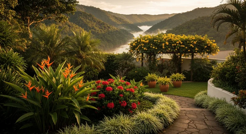 Paisagismo e jardim em Volta Redonda: O que plantar em Volta Redonda: o guia do jardim que sobrevive ao calor úmido do fundo de vale
