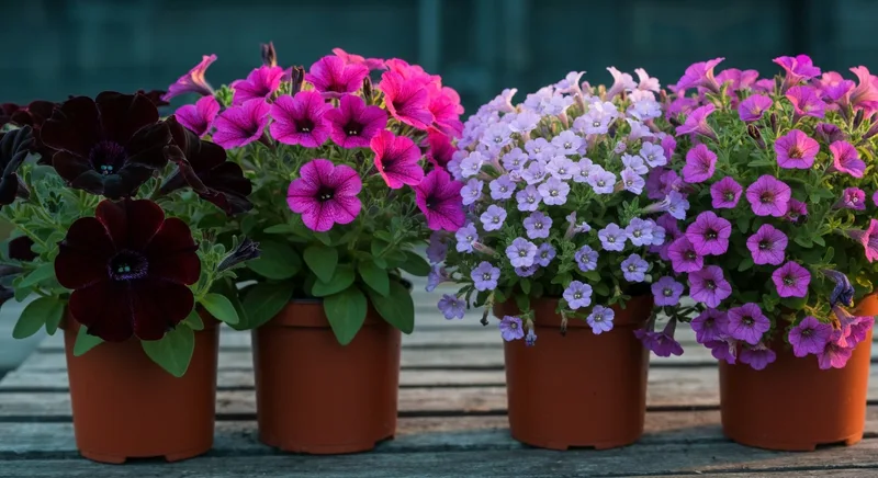 Capa do guia de compra de muda de Petunia: Petúnia grandiflora