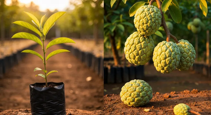 Capa do guia de compra de muda de Pinha (Annona squamosa): Pinha enxertada ou de semente