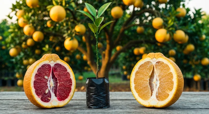 Capa do guia de compra de muda de Pomelo (Citrus maxima): Pomelo ou Toranja