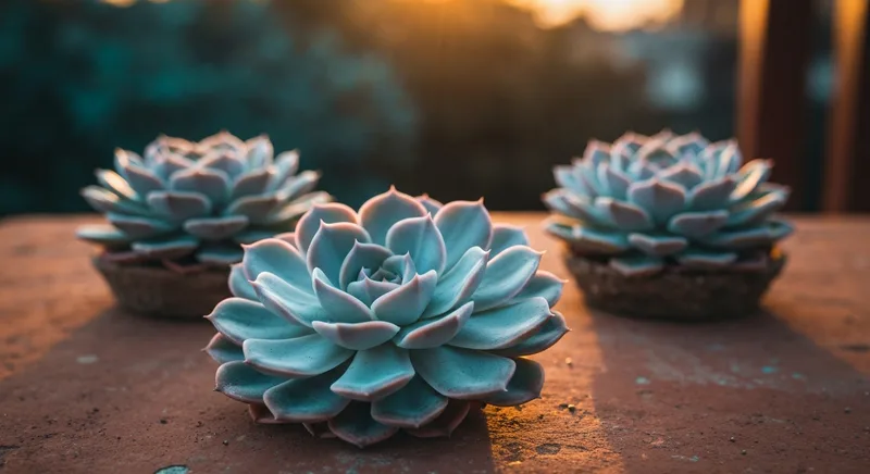 Capa do guia de compra de muda de Rosa De Pedra (Echeveria lilacina): Rosa de Pedra: Elegans