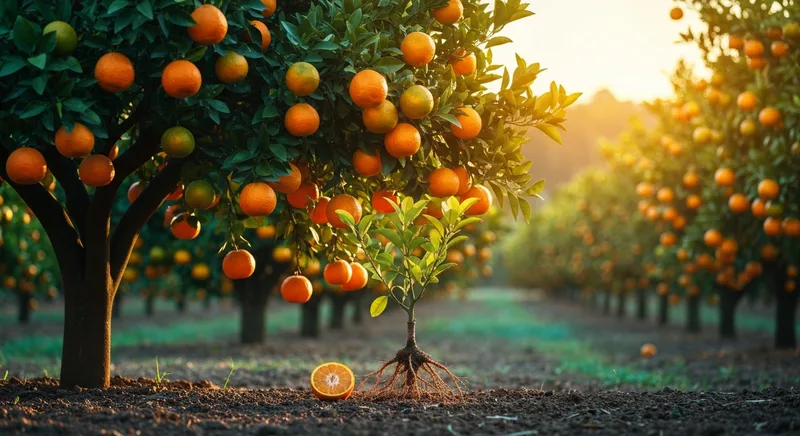 Capa do guia de compra de muda de Tangor (Citrus reticulata): Tangor Murcott: Tangerina ou Laranja